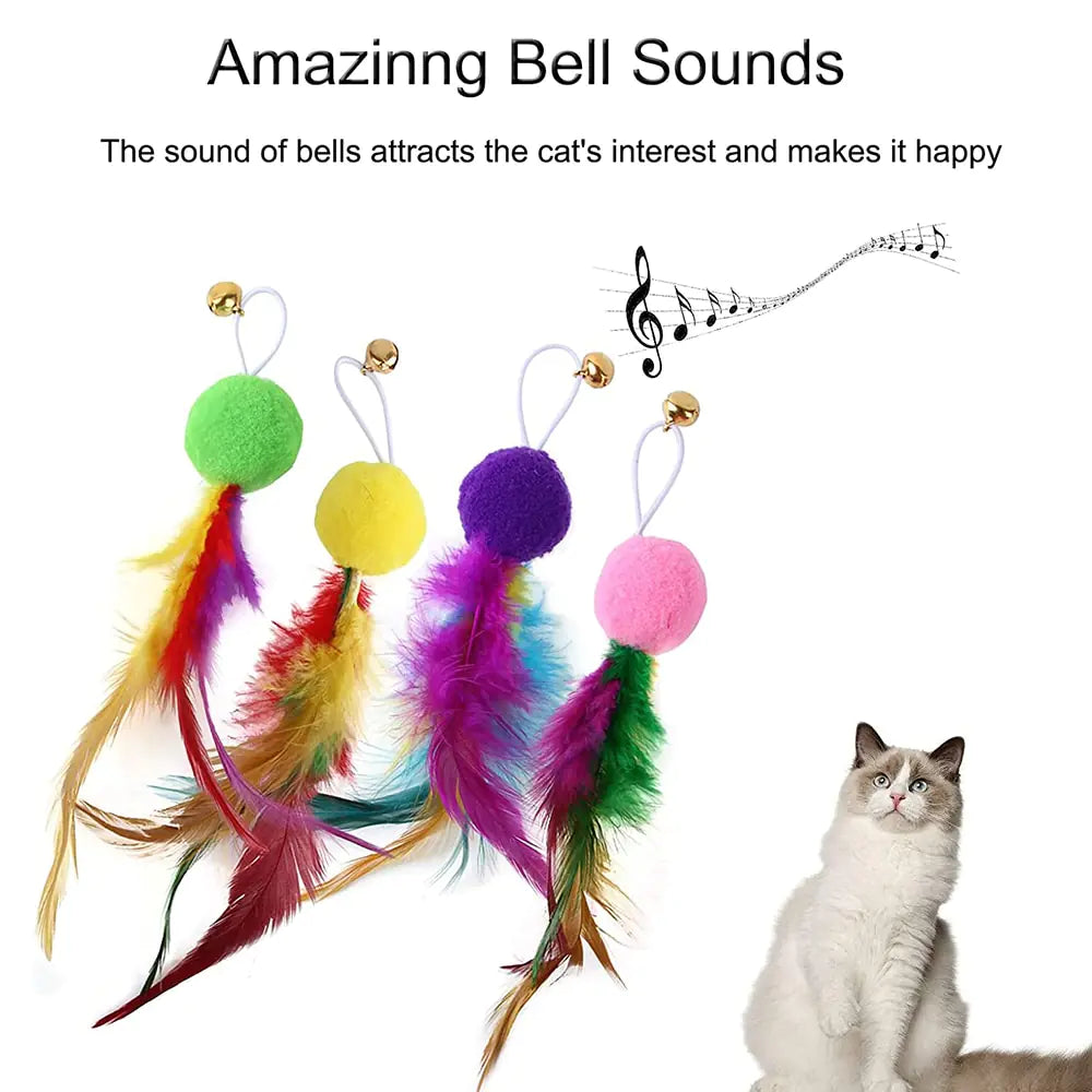 🪶🐱 Retractable Feather Toy – Interactive Fun for Indoor Cats!