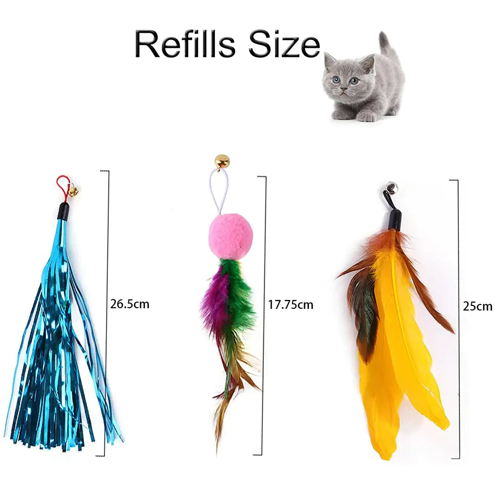 🪶🐱 Retractable Feather Toy – Interactive Fun for Indoor Cats!