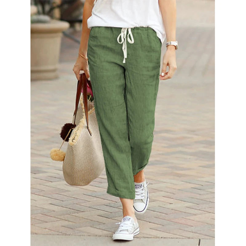 ☀️ Casual Spring/Summer Pants – Breathable & Stylish Fit for Women