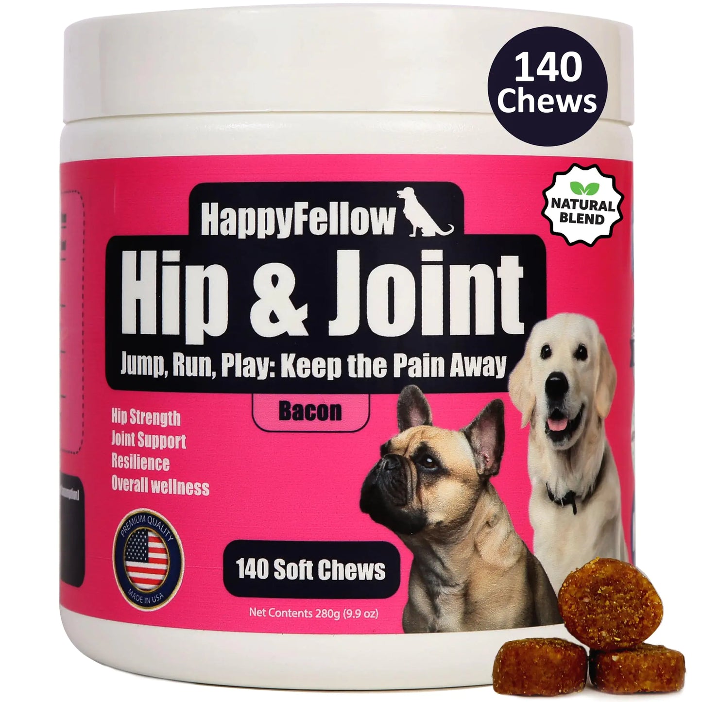 ππ HappyFellow Joint Support β Chondroitin & Glucosamine Chews!
