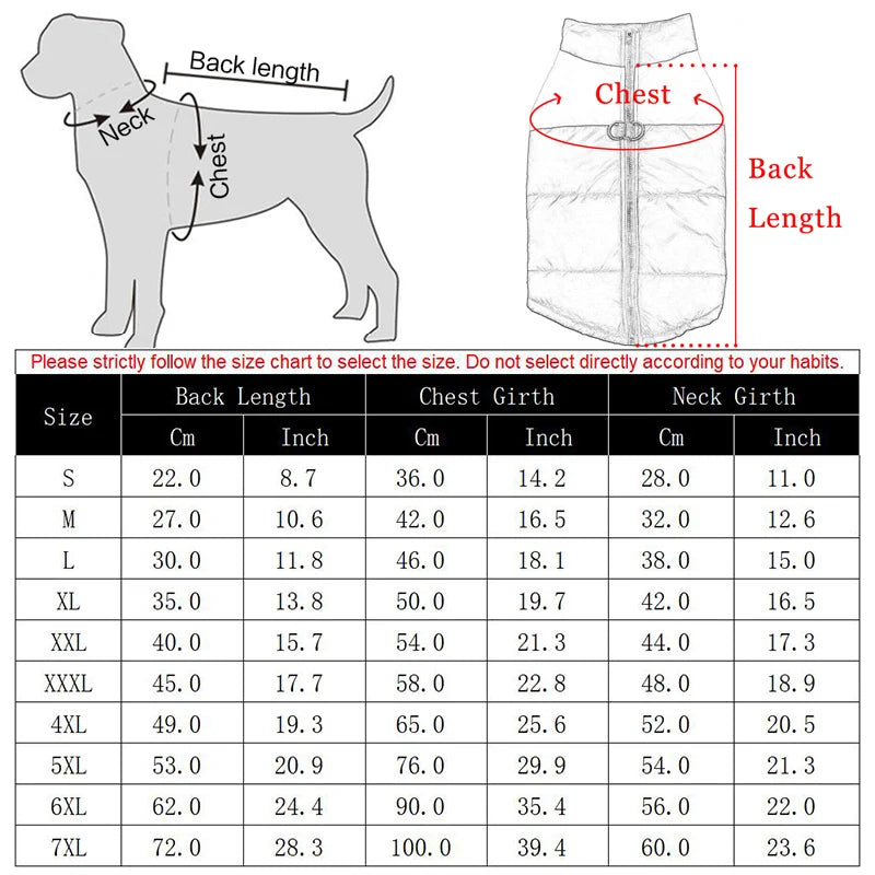 πΆβοΈ Winter Dog Jacket β Waterproof & Cozy for All Sizes! πΎ