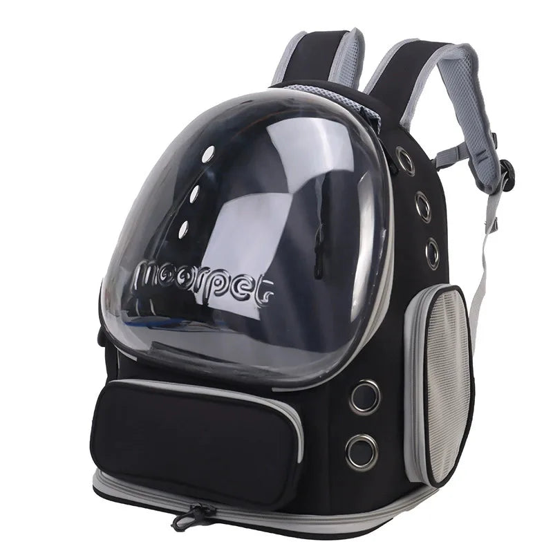 "ππΎ Stylish & Comfy β Transparent Pet Travel Backpack! π±πΆβ¨"