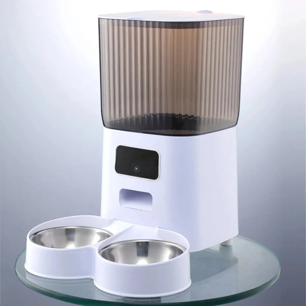 π·πΎ Smart Auto Feeder with Camera β 5L Double Bowls, Voice Control & Video Monitoring! π±πΆπ½οΈπ₯