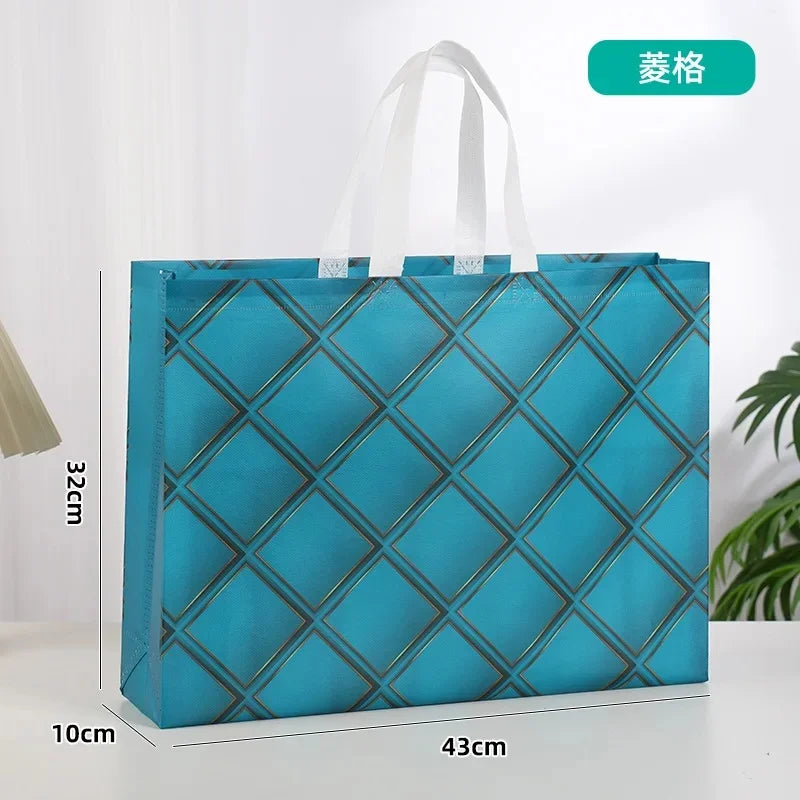 Customizable Eco-Friendly Non-Woven Fabric Shopping Bags 3D Handheld Clothing Footwear Apparel Logo Printable