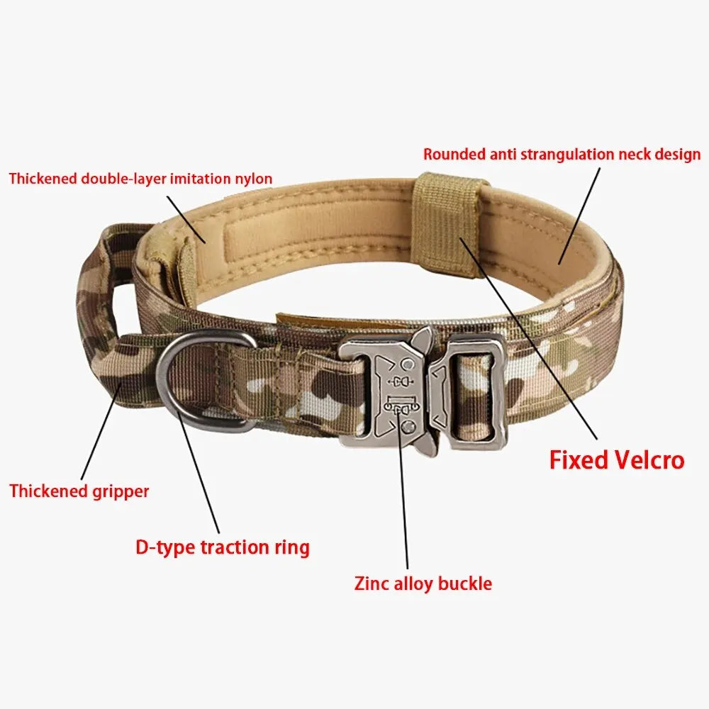 ππ‘οΈ Tactical Dog Collar β Durable Nylon with Metal Buckle!