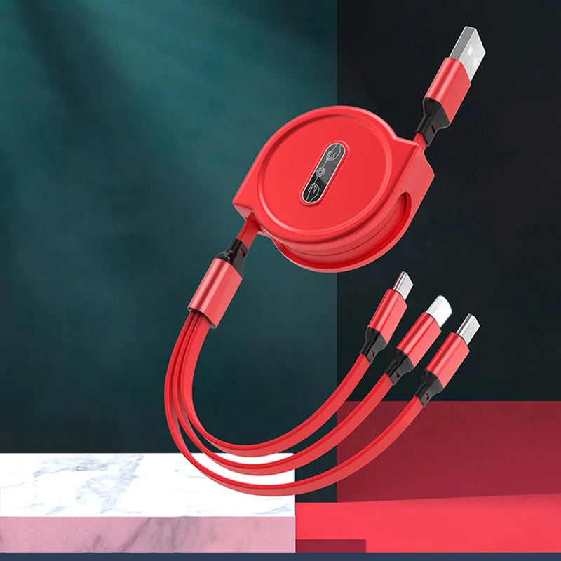 3-in-1 Retractable Fast Charging Cable ⚡️ (iPhone | Micro USB | Type-C)