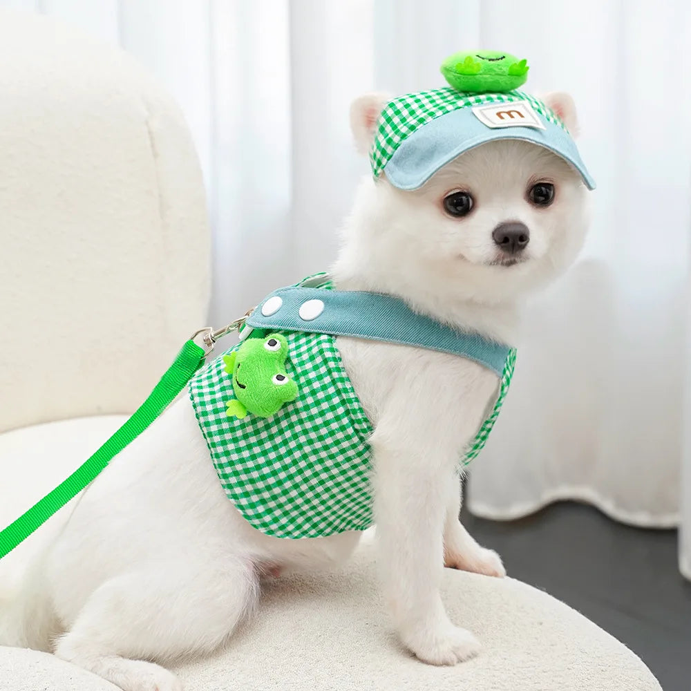 π€β¨ Adorable Duck & Frog Pet Harness Set β Stylish, Comfy & Secure!