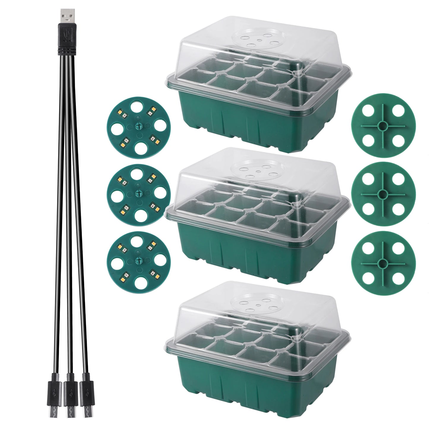 Seed Starter Trays with Grow Light