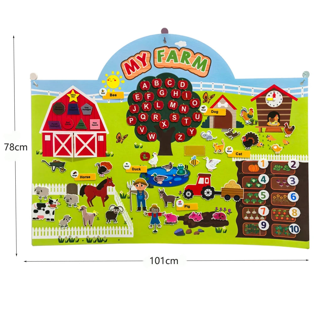 π Farm Animals Felt Storyboard Set β Where Learning Meets Play!