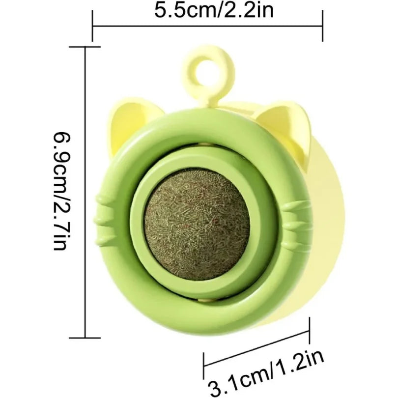 πΎπΏ Natural Catnip Wall Ball Toy β Healthy Treat & Snack for Cats, Aids Digestion πΊπ