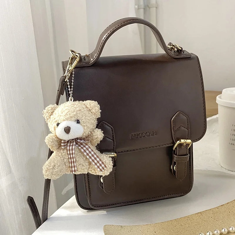 8CM Soft Teddy Bear Cute Plush Bag Keychain Car for Pendant Doll Kids Toys Stuffed Animals Fluffy Bear Gift