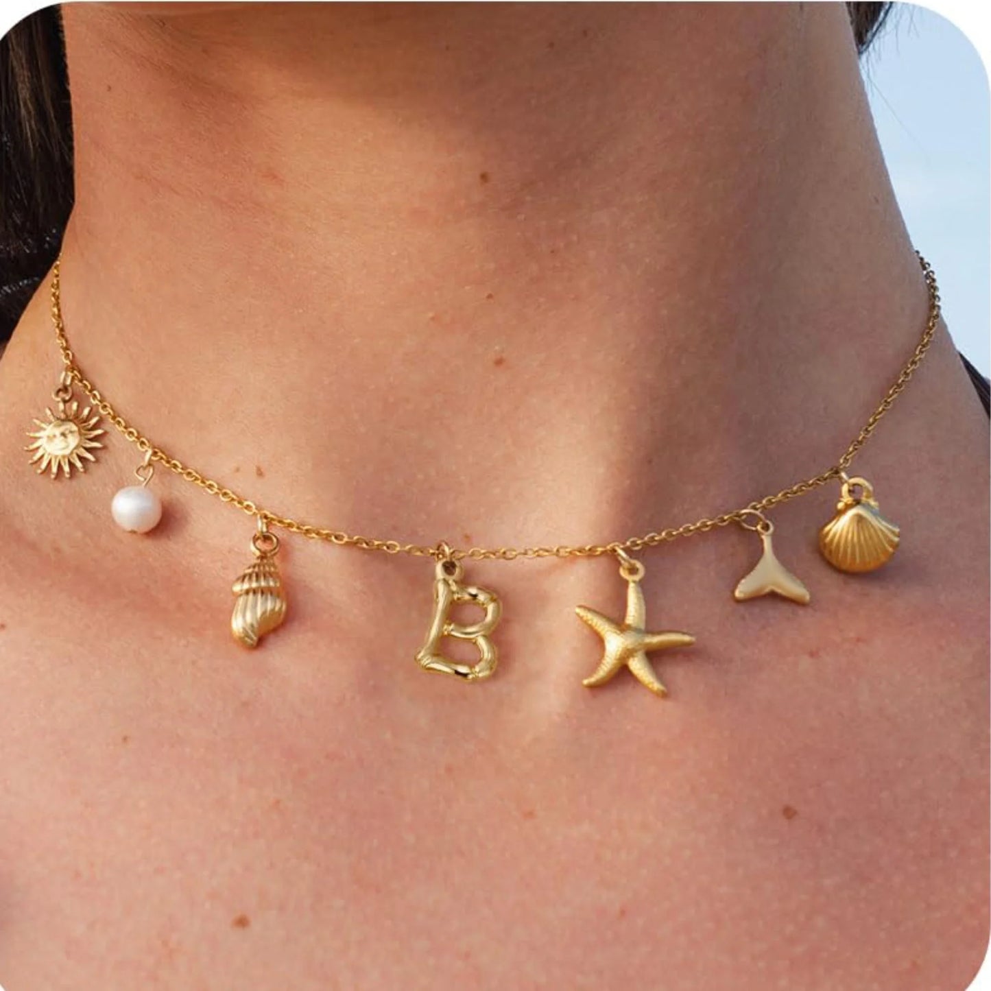 πβ¨ 18K Gold Starfish Necklace β Waterproof Beach Charm ππ