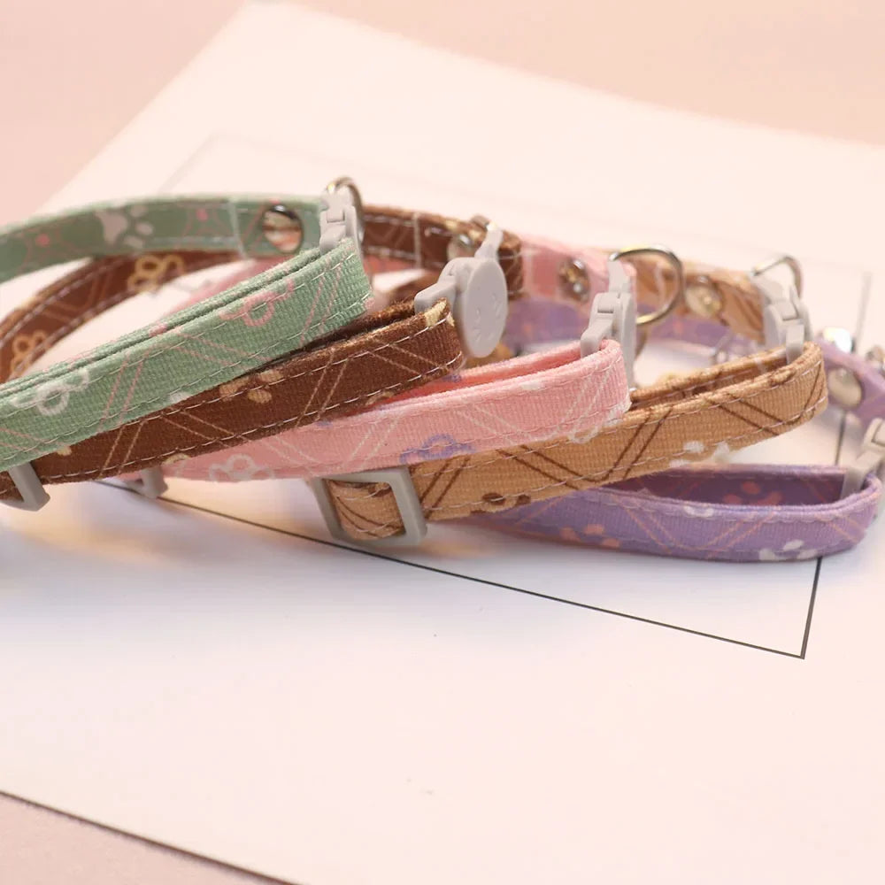 ππΎ Cute Adjustable Collar with Bell β Perfect for Pets!