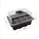12 Holes Seed Starter Tray Green Plant Kit And Base Mini Greenhouse Germination Kit For Seeds Growing Starting Seedling Tray