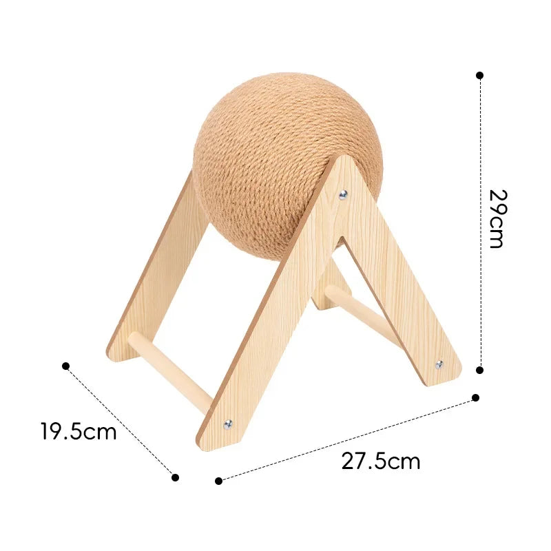 Cat Scratching Toy Sisal Rope Ball For indoor interactive play