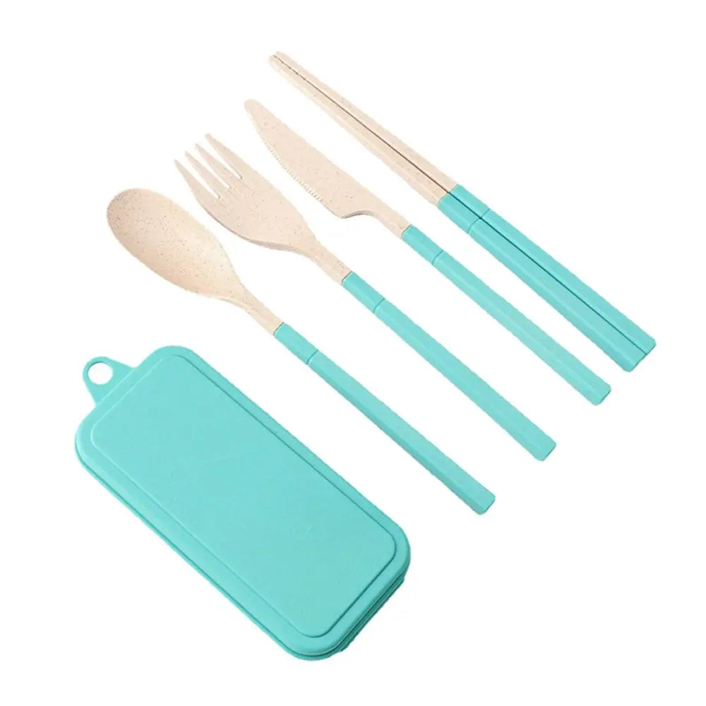 🌿 Eco-Friendly Lunch Box – Portable & Sectioned Wheat Straw Design! 🍱♻️