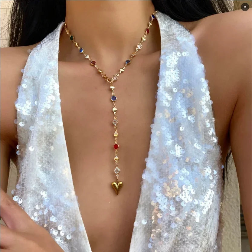π 3-Piece Vintage Heart Necklace β Pearl & Gold Layered Chains for Women ππ§‘