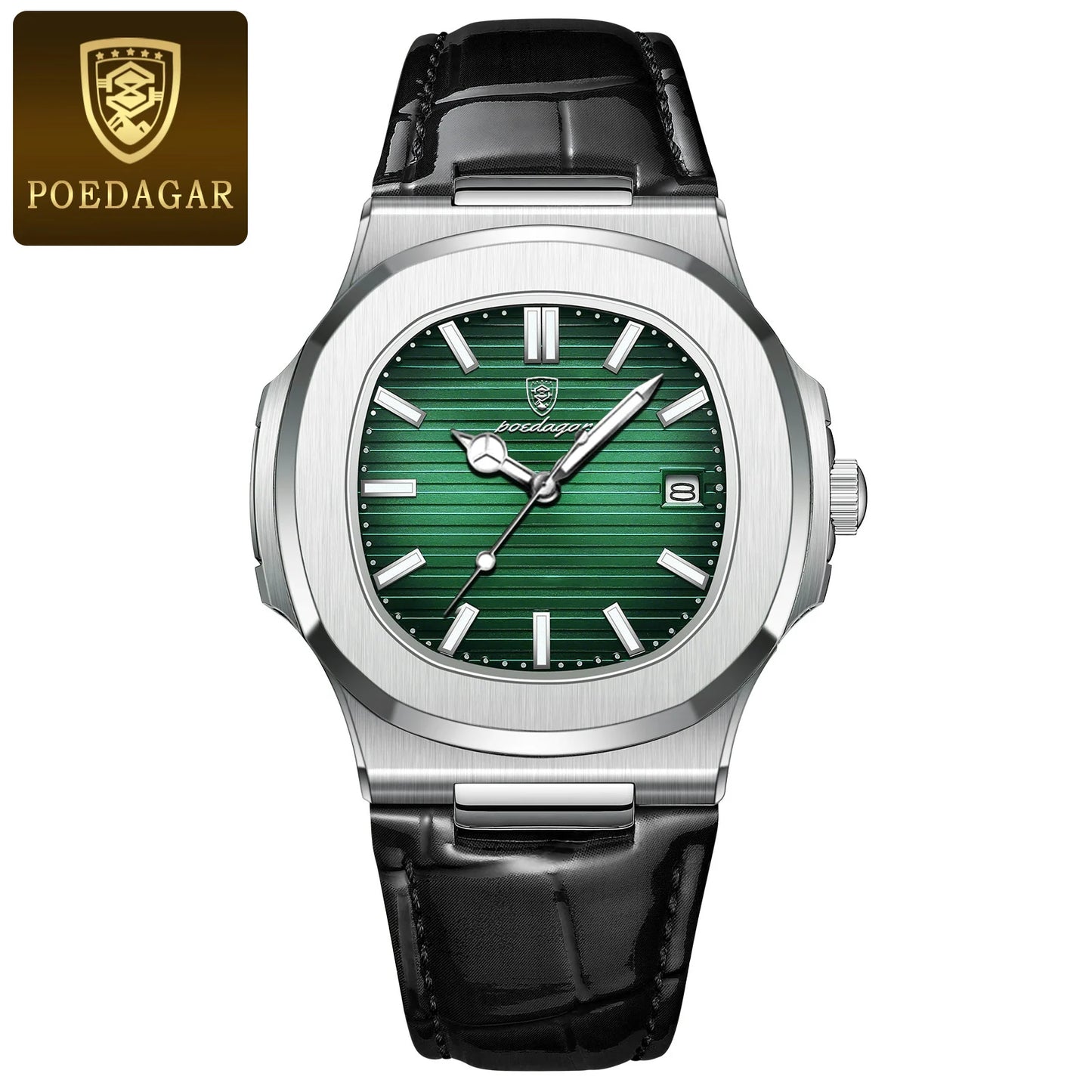 🕶️ POEDAGAR Square Chronograph – Where Rugged Meets Refined