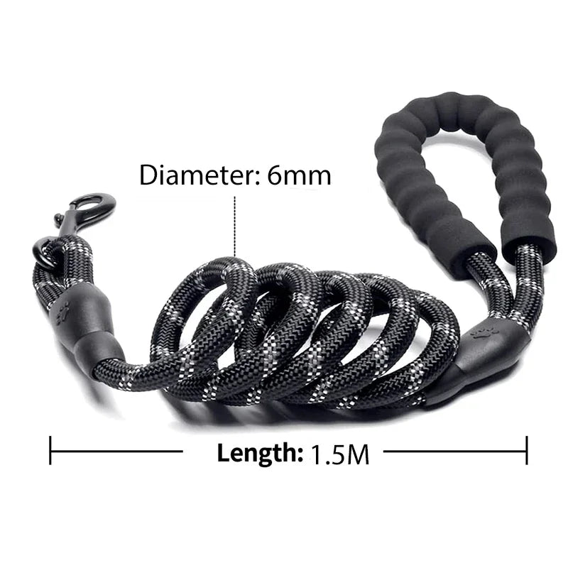 β¨π Reflective Strong Dog Leash β For All Sizes!