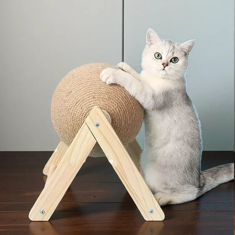 Cat Scratching Toy Sisal Rope Ball For indoor interactive play