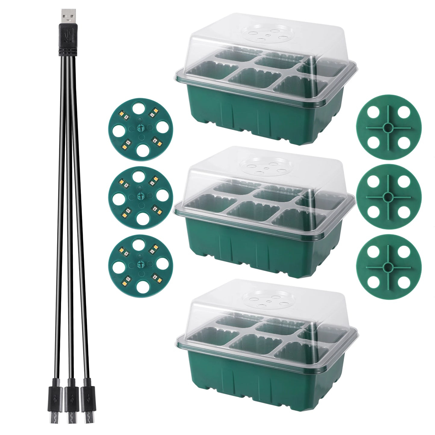 Seed Starter Trays with Grow Light