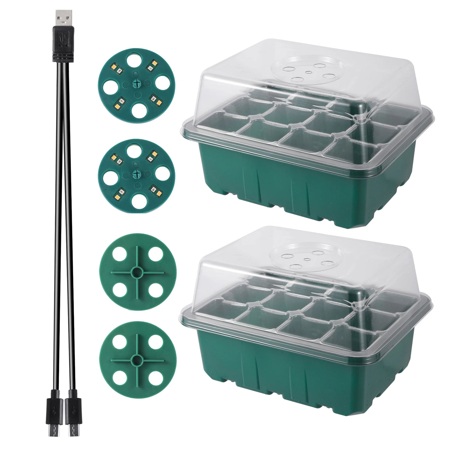 Seed Starter Trays with Grow Light
