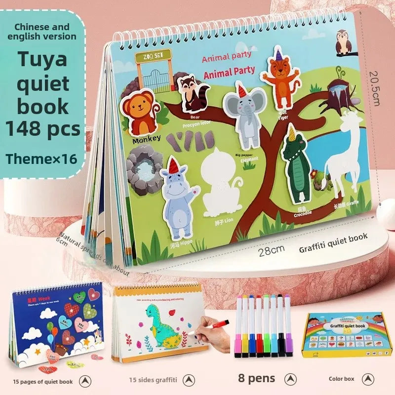 (🎁Last Day 49% OFF)🔥Keep Your Kids Away From Electronics - Early Education Enlightenment Quiet Sticker Toy