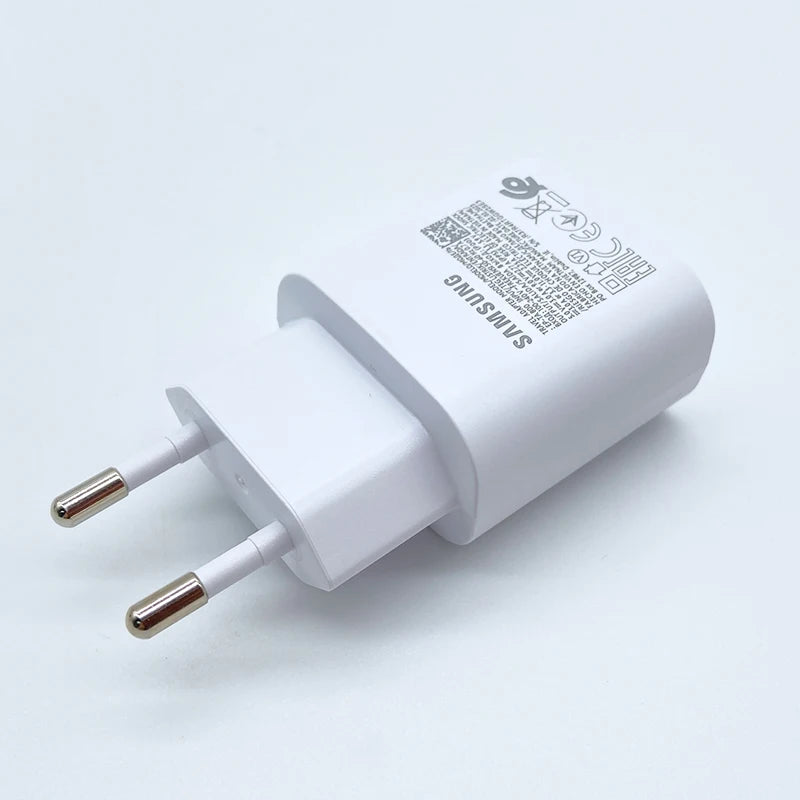 Samsung 25W Super Fast Charger – USB Type-C Adapter for Galaxy S24/S23/S22/S21/S20, A54, A05, Z Flip/Fold 5 6 4 💥🔋💯