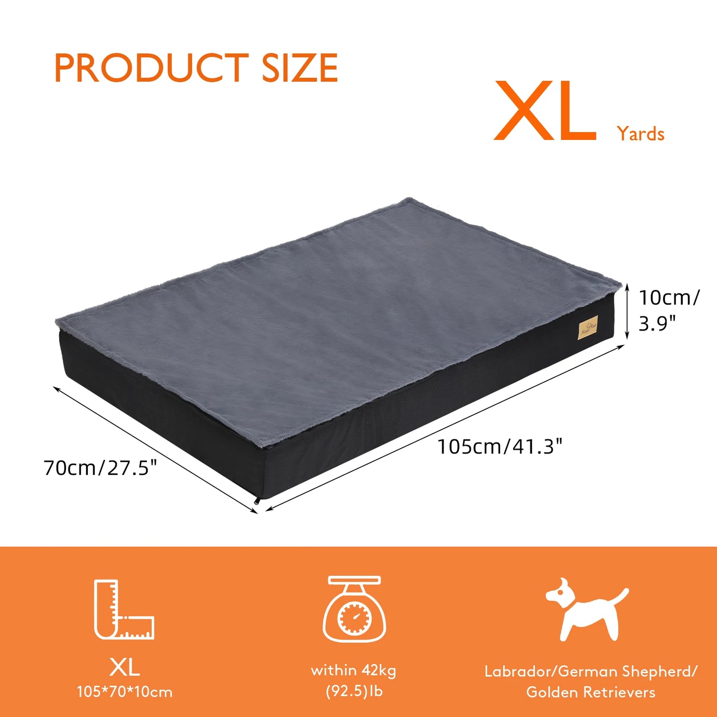 ποΈπ Washable Orthopedic Dog Bed β Comfort for Large Dogs!