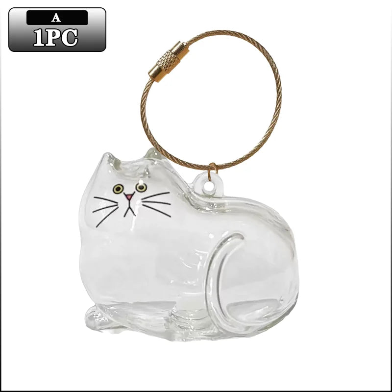Transparent Cat Hair Keepsake Charm
