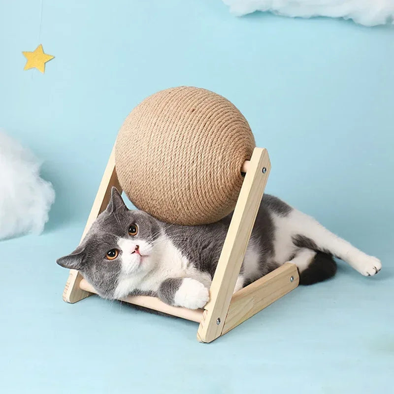 Cat Scratching Toy Sisal Rope Ball For indoor interactive play