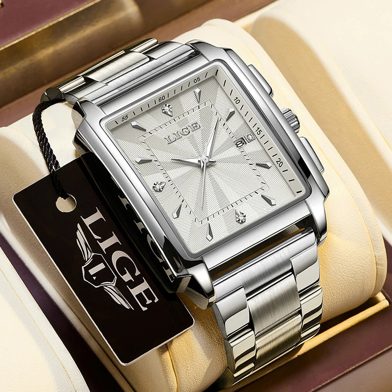 ⌚ LIGE Luxury Men's Watch – Precision Meets Bold Style
