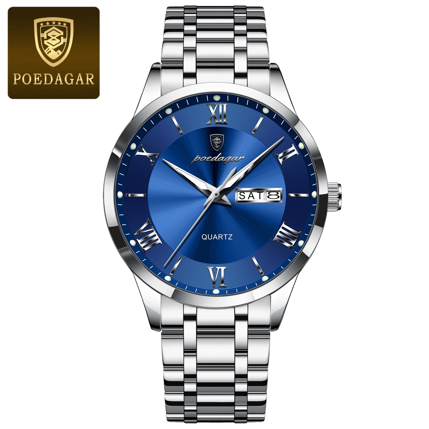 ⌚ POEDAGAR Men's Executive Watch – Precision Meets Power Dressing