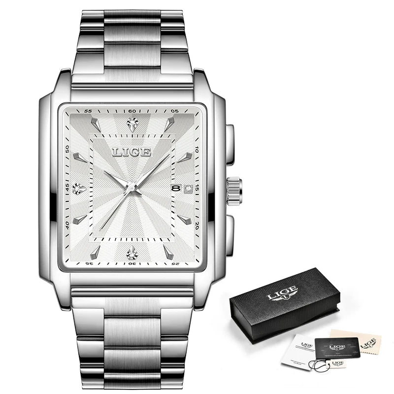 ⌚ LIGE Luxury Men's Watch – Precision Meets Bold Style