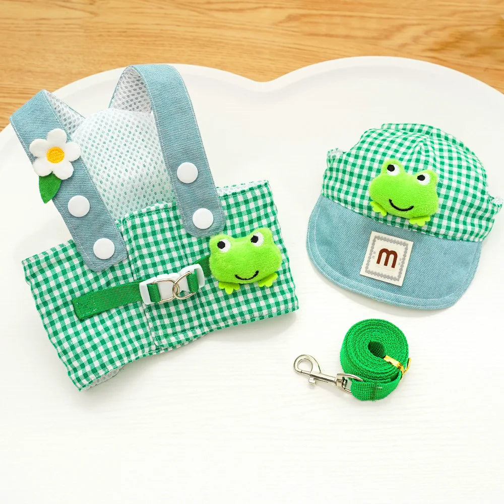 π€β¨ Adorable Duck & Frog Pet Harness Set β Stylish, Comfy & Secure!