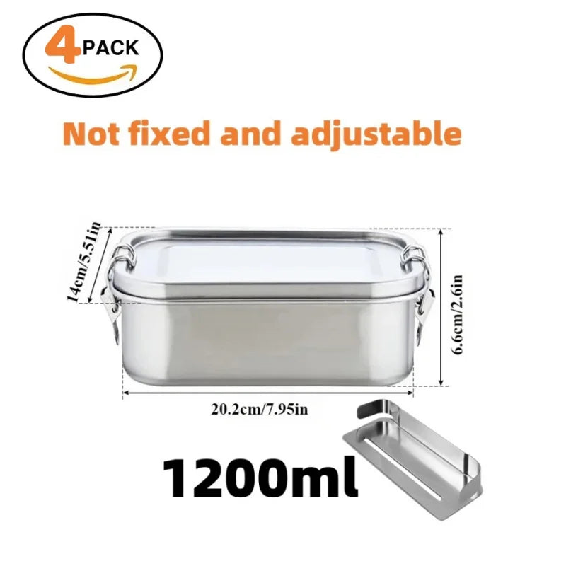 "π₯π± Leak-Proof Stainless Steel Bento Box β Portable, Durable & Dishwasher Safe! ππ΄"
