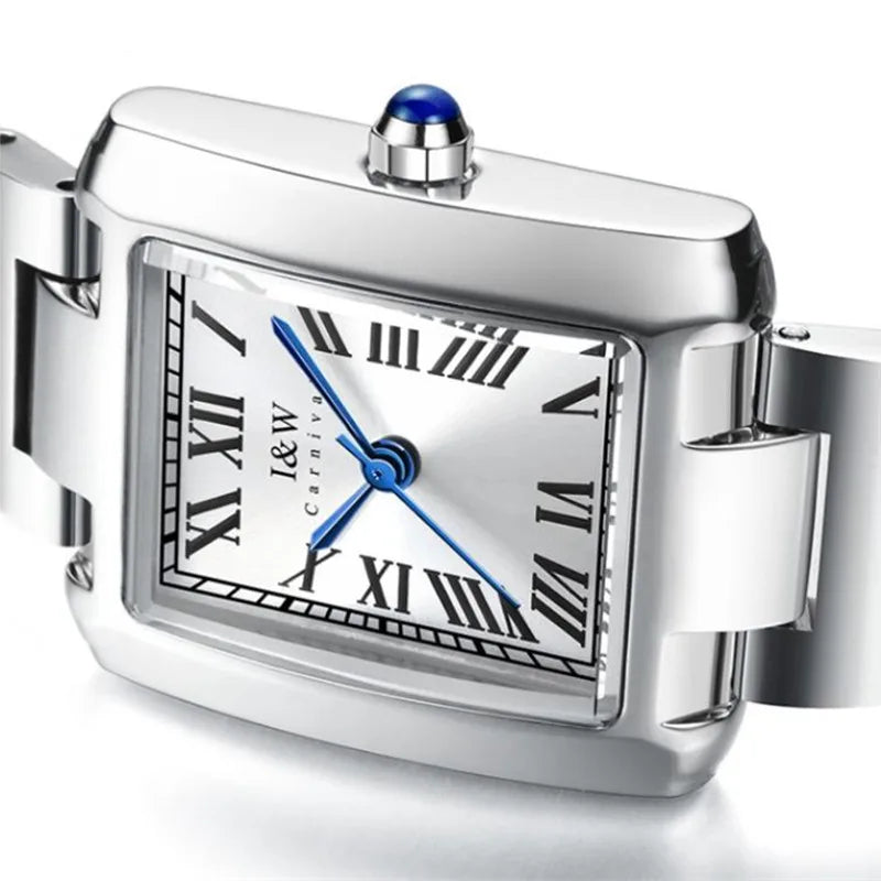 ✨ CARNIVAL Luxury Silver Dress Watch – Elegance That Never Quits