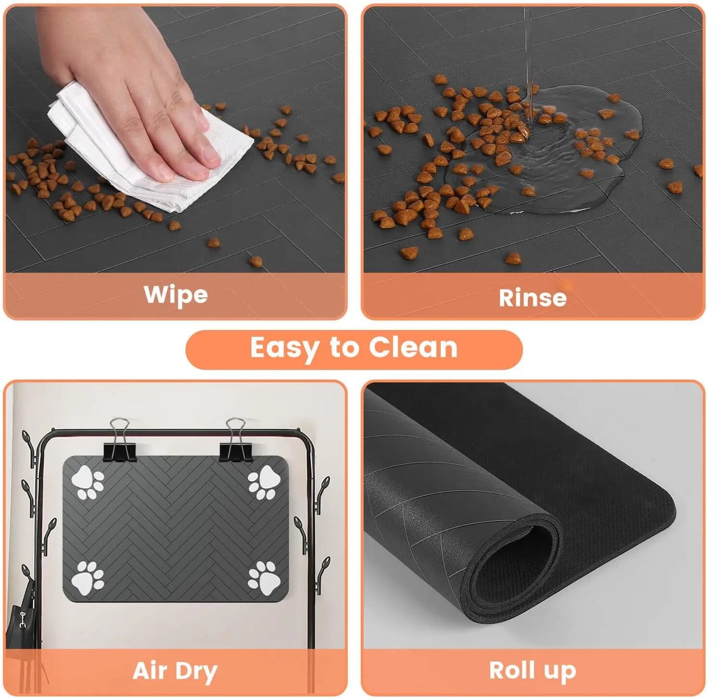 πΎπ§ Waterproof Absorbent Pet Feeding Mat β Quick Dry!