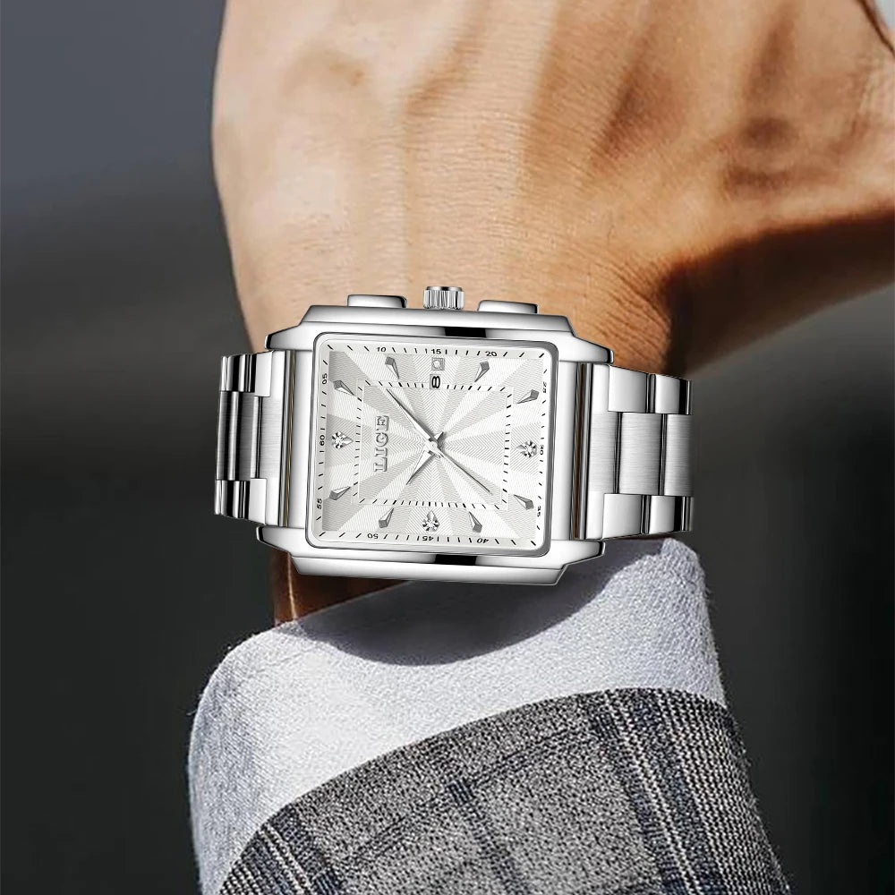 ⌚ LIGE Luxury Men's Watch – Precision Meets Bold Style