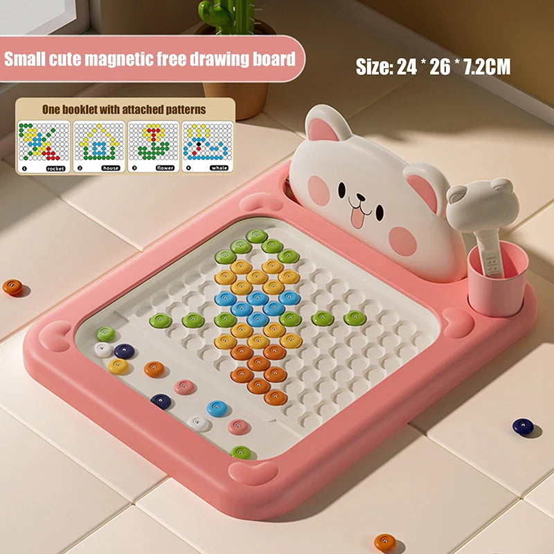 **🎨 Magnetic Pen & Bead Drawing Set – Spark Creativity & Learning!