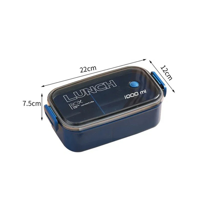 🥢 Lunch Box with Fork & Spoon – Leak-Proof & Microwave Safe! 🍱