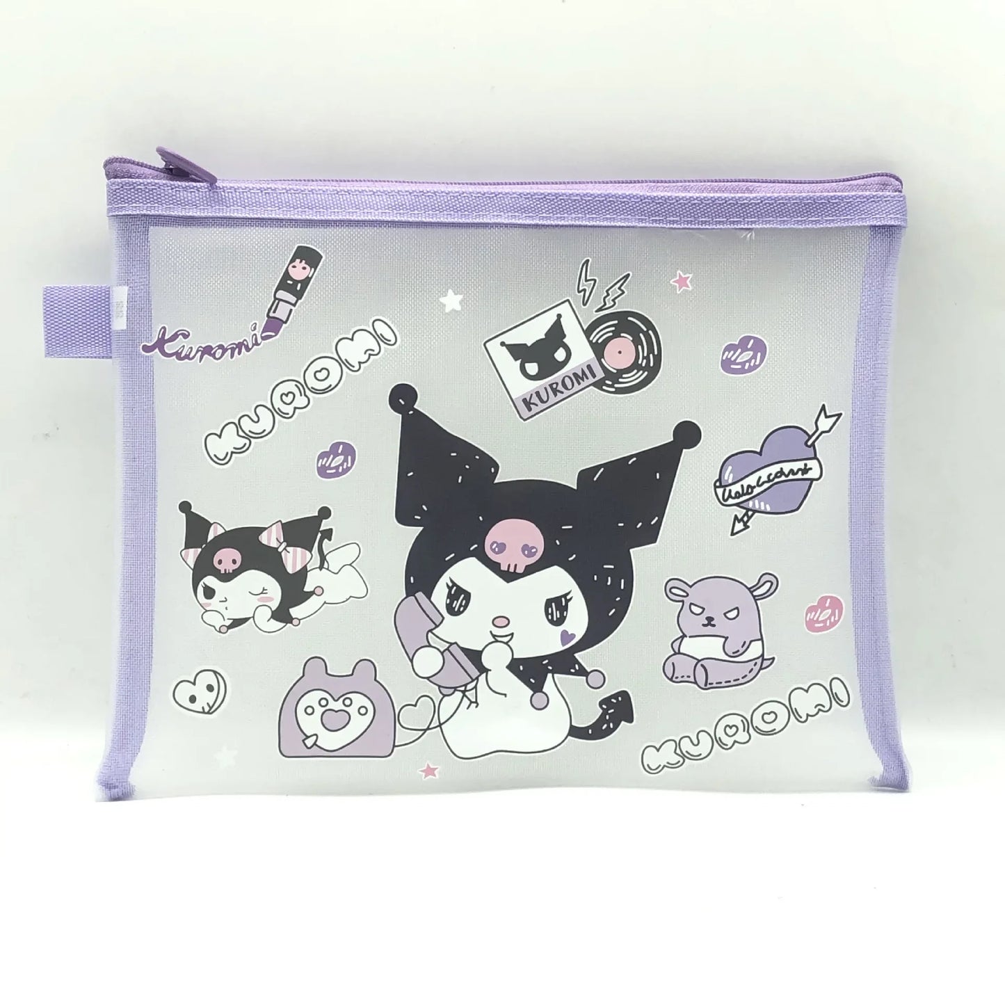 π A5 Mesh Zip Document Organizer β Melodie, Kuromi & Cinnamoroll Designs π