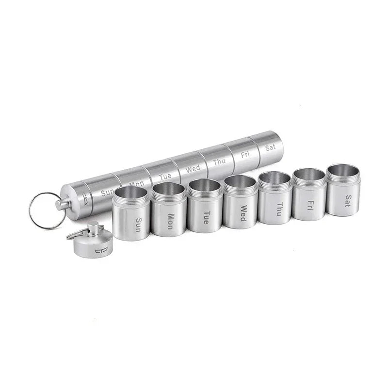 💊🛡️ 7-Day Waterproof Pill Organizer – Portable & Sealed!