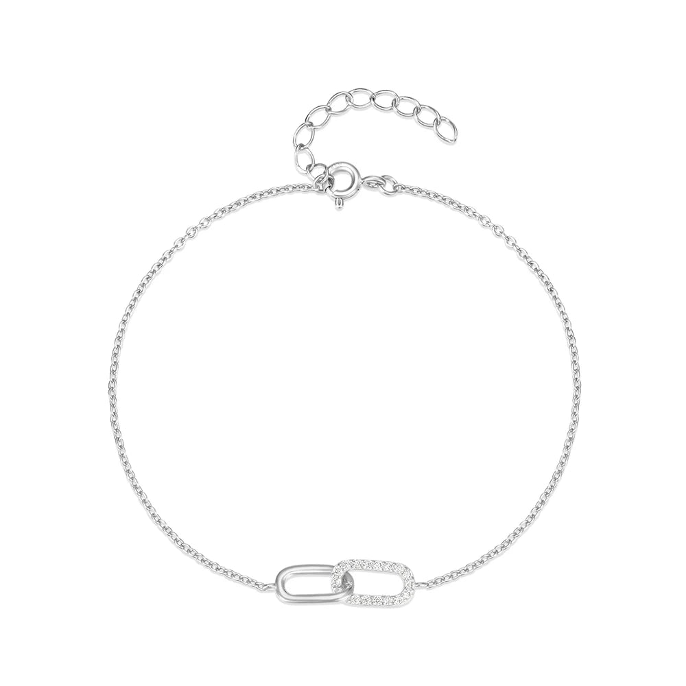 ๐ CANNER 925 Sterling Silver Marquise Crown Bracelet - Regal Minimalism