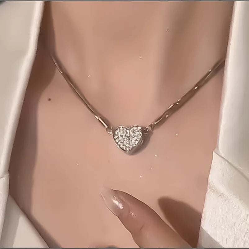 π 3-Piece Vintage Heart Necklace β Pearl & Gold Layered Chains for Women ππ§‘