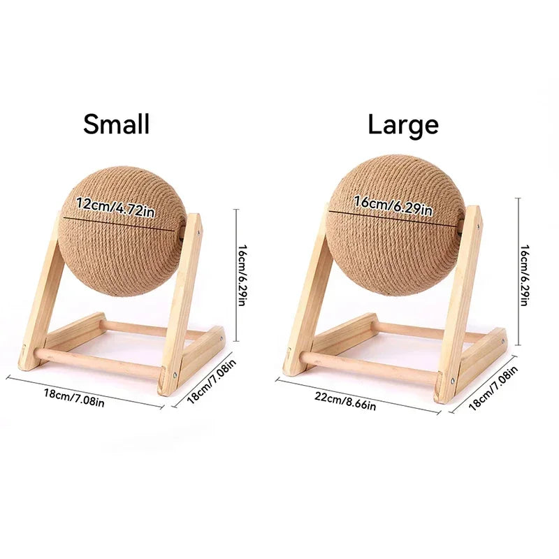 Cat Scratching Toy Sisal Rope Ball For indoor interactive play