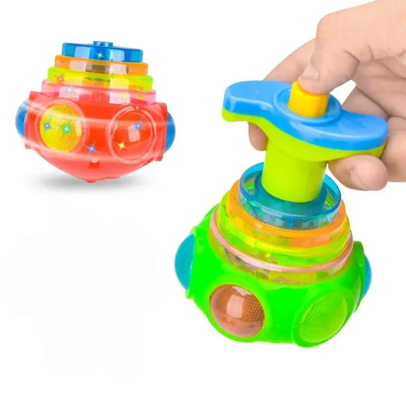 🔥BIG SALE - 49% OFF🔥 Music Flashing Spinners Toy With Launcher