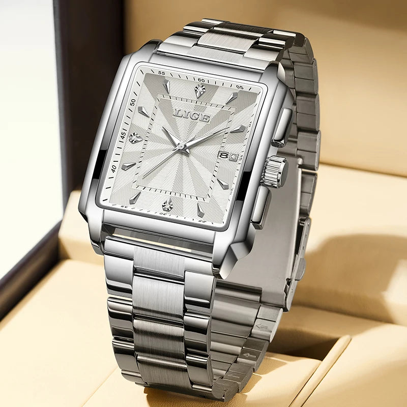 ⌚ LIGE Luxury Men's Watch – Precision Meets Bold Style