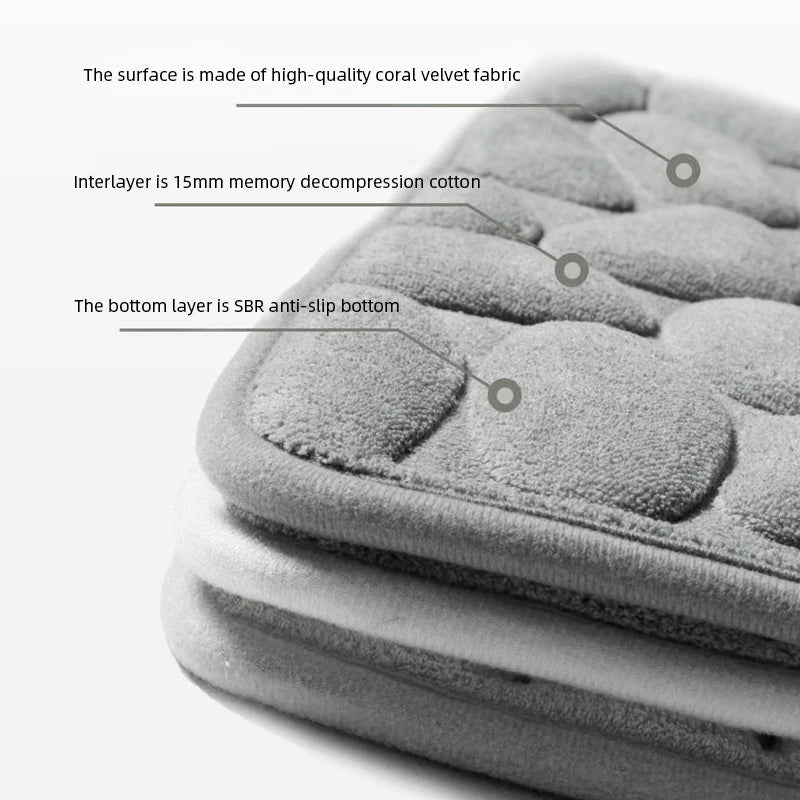 🚿 CANNER Cobblestone Bath Mat – Luxury Safety Meets Spa-Like Comfort!