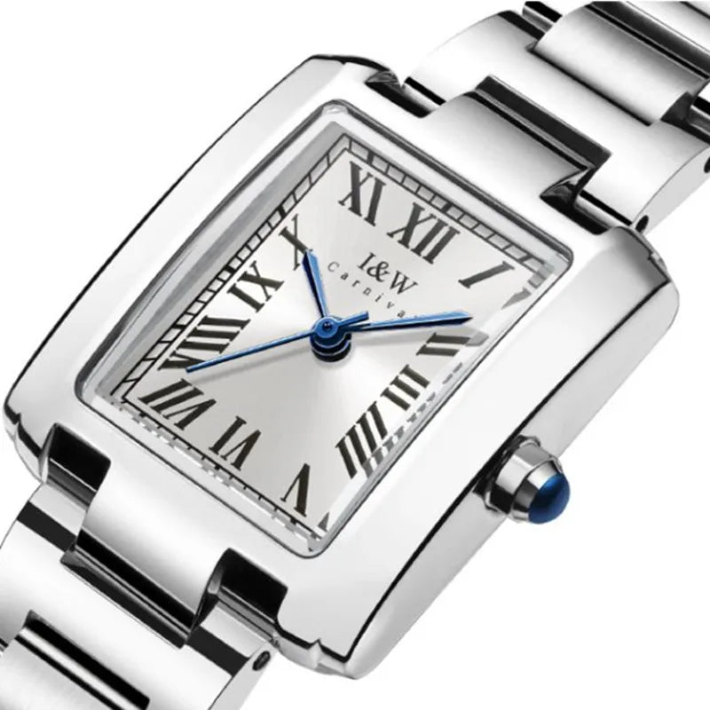 ✨ CARNIVAL Luxury Silver Dress Watch – Elegance That Never Quits